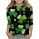 thumbnail image 2 of Blusas y camisas de manga larga y cuello redondo para niños y niñas, estilo casual, original, con estampado de manga 3/4 y cuello redondo, ideal para niñas de 3 a 14 años., 2 of 6