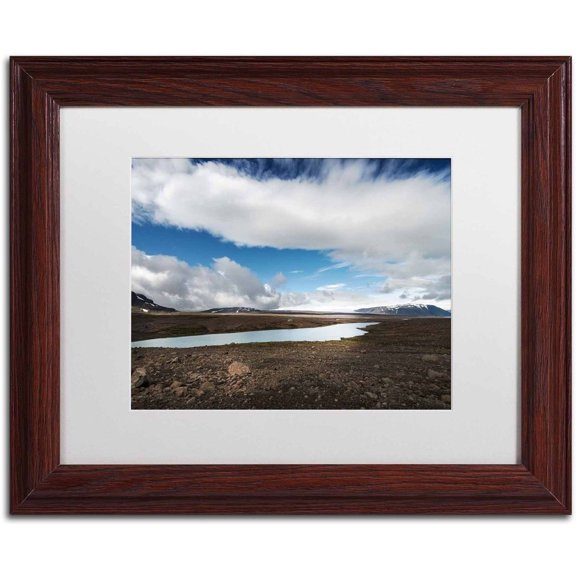 Trademark Fine Art 'Icelandic Silence' Canvas Art by Philippe Sainte-Laudy, White Matte, Wood Frame