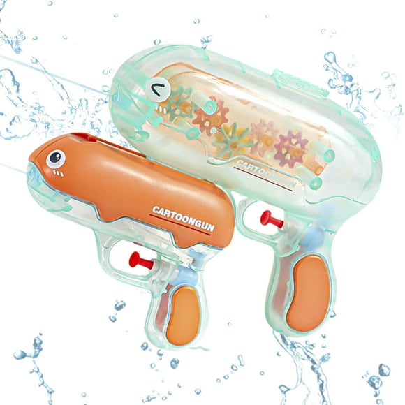 2 Pcs Water Gun for Kids, 500ML Powerful Water Blaster, Blaster Toy Swimming Pool Game for Children, separable, Cyan Whale