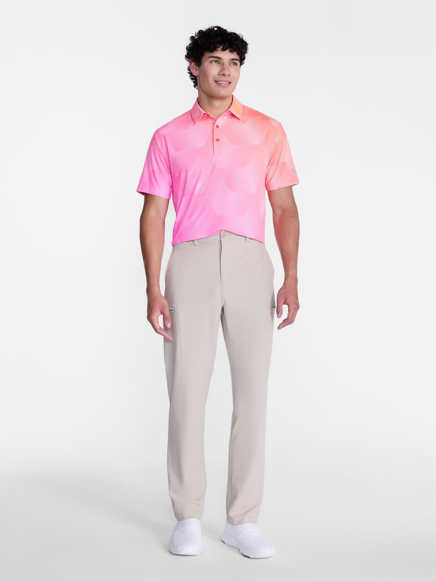 Birdie Bound Men's and Big Men's Ombre Golf Polo Shirt, Sizes XS-4XLT