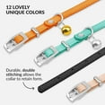 thumbnail image 5 of 1Pack Leather Cat Collar with Bell - Kitten Collar, Small and Big Cat Strap for Boy Cats, Girl Cats, 5 of 7