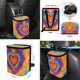 thumbnail image 4 of XYZCANDO Love Tie-Dye Armrest Cover Steering Wheel Cover Car Cushion Cover Seat Belt Cover Keychain Handbrake Cover Fender Cover Lipstick Cover Trash Can Car Coasters Washable, 4 of 7