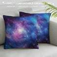 thumbnail image 3 of Nawypu Galaxy Star Space Nebula Throw Pillow Covers Pillowcase Farmhouse Pillow Case Square Cushion for Living Room Couch Sofa Bed Home Outdoor Indoor Decor, 3 of 5