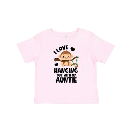 

Inktastic Monkey I Love Hanging out with My Auntie Gift Baby Boy or Baby Girl T-Shirt