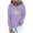 Purple, variant on Womens Cute Pullover Sweatshirts Trendy Novelty Dinosaur Cartoon Hoodies Soft Cozy Long Sleeve Thin Fleece Fall Blouse with Kangaroo Pocket Winter Saving Green L
