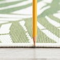 thumbnail image 3 of Stunning Transitional 5' x 7' Cream and Green Polypropylene Outdoor Area Rug, 3 of 7
