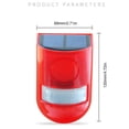thumbnail image 5 of Newest Upgraded Solar Sound Alert Flash Warning 110 Decibels Sound & Light Alarm Motion Sensor Siren Strobe Security Alarm System For Farm Red, 5 of 5