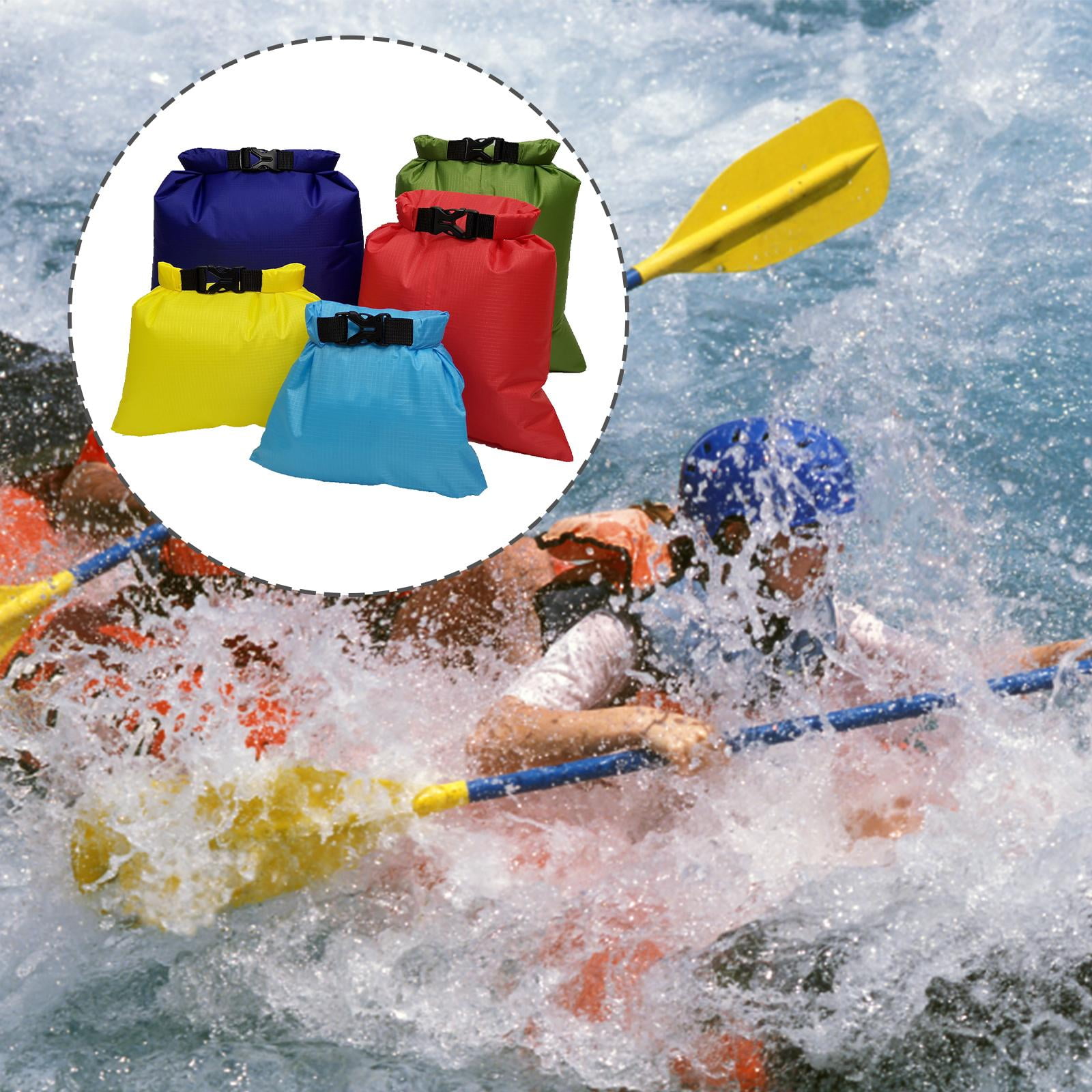 harayaa 5 Pieces Dry Bag Marine 1.5L 2.5L 3.5L 4.5L 6L Portable Multifunctional Multiple Style D