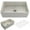 Biscuit, variant on BOCCHI Classico Farmhouse Apron Front Fireclay 30 in. Single Bowl Kitchen Sink with Protective Bottom Grid and Strainer in White