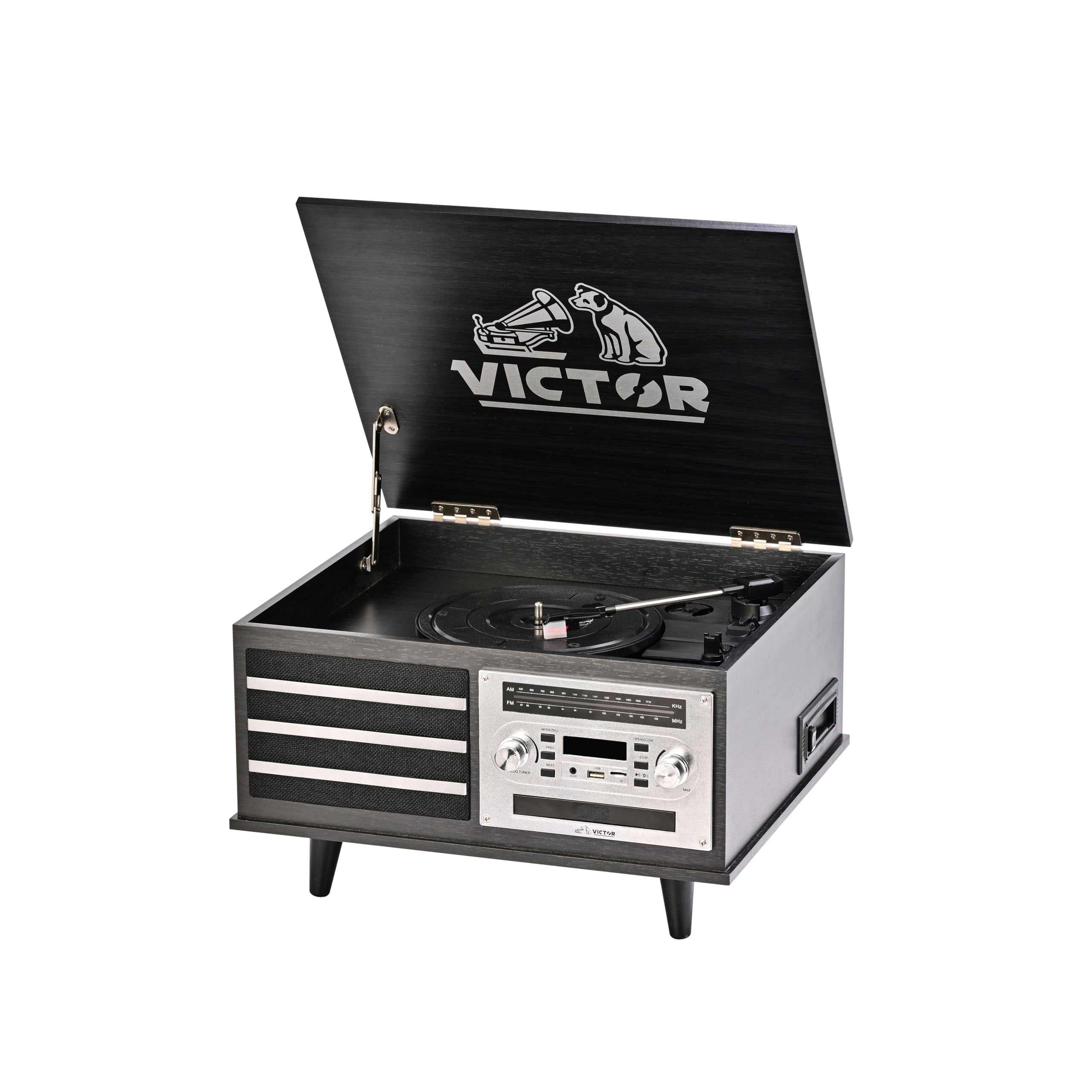 VICTOR VWRP-1600 Lincoln Record Player, 3 Speed Turntable with