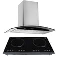 thumbnail image 1 of Combo Parrilla de Inducción AVERA 2 Quemadores PIV2 Campana de Pared 76 cm CEV60C, 1 of 7