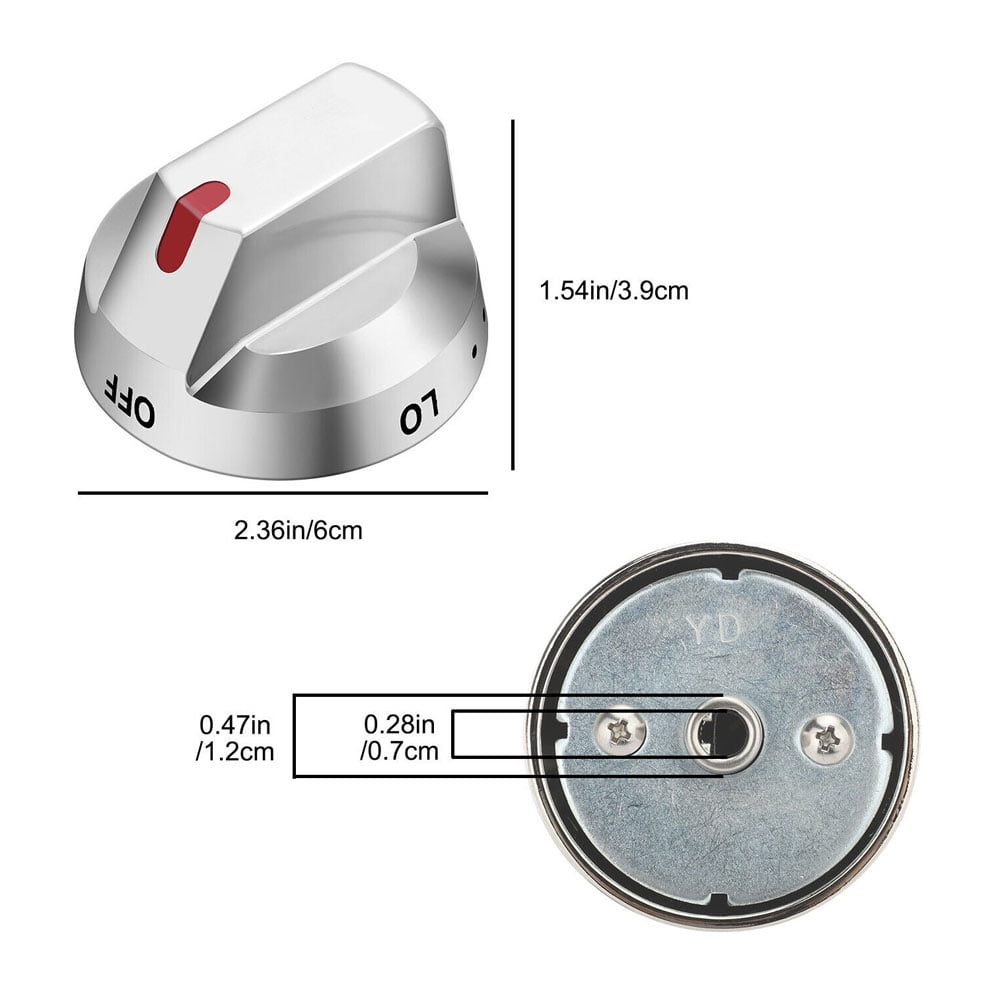 Fundyliue Replacement for Oven Gas Stove NX58F5700WS NX58H5600SS NX58H5650WS NX58J7750SS Control Knob DG64-00473A(5Pcs)