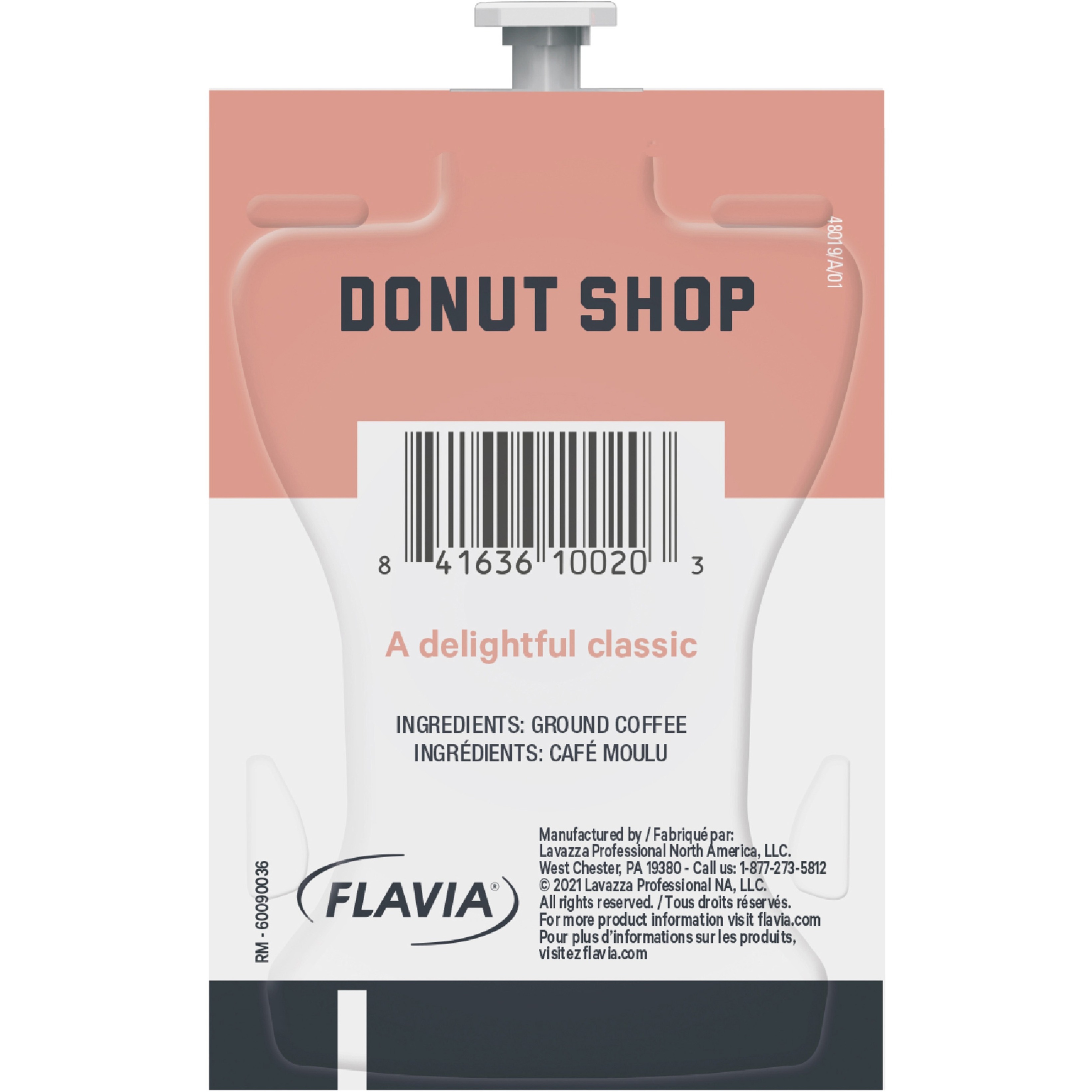 Lavazza, LAV48019, Alterra Donut Shop Coffee, 100 / Carton Flavia Freshpacks