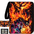 thumbnail image 1 of Carpeta para cartas MeowLux de 440 bolsillos, de 3 anillas, Fire Dragon, 1 of 8