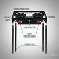 thumbnail image 3 of Hike Crew 150,000 BTU Gas Camping Stove - Portable Outdoor Cooking Equipment, 3 of 7