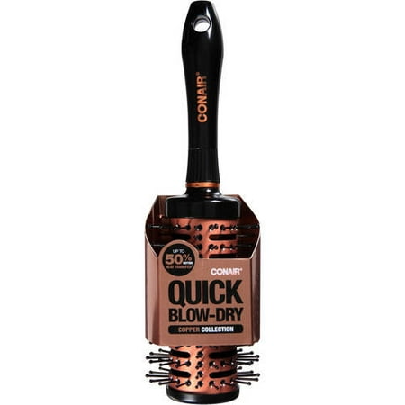 Conair Quick Blow-Dry Copper Collection Hair Brush, 1.0