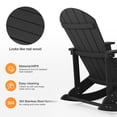 thumbnail image 6 of WINSOON Outdoor Rocking Chair,Adirondack Rocking Chair-Black, 6 of 6
