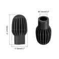 thumbnail image 2 of Mute de tambor, punta silenciosa de baqueta, amortiguador de silicona de goma, consejos de percusión, mudo negro, paquete de 4, 2 of 6