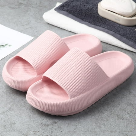 

Duretiony Women Thick Platform Slippers Summer Beach Eva Soft Sole Slide Sandals Leisure Men Ladies Indoor Bathroom Anti-slip Shoes