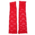 thumbnail image 3 of Arm Gloves Lace Long Protective Fingerless Arm Sleeves Arm Covers with Thumbhole, 3 of 4