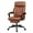 Brown With Footrest, variant on FASTES Office Chair, Ergonomic Computer Desk Chair with Rocking Function, Big and Tall Leather Office Chair with Adjustable Flip-up Armrests and Lumbar Support, Black