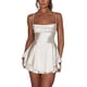 thumbnail image 1 of Women Sexy Satin Halter Dress Fashionable Elegant Temperament Slim Fit Dress for Daily Dating Shopping Wear, 1 of 5
