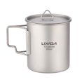 thumbnail image 1 of Taza de titanio Lixada 450ml / 550ml Taza de agua de titanio liviana con tapa Taza de café Taza Taza Lixada Taza de titanio, 1 of 7
