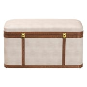 Baxton Studio Brenner Transitional Storage Trunk, Brown