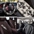 thumbnail image 4 of Yuyamidu Halloween Skull 14 Pcs Car Seat Covers with Steering Wheel Cover,Seat Belt Covers Cup Holder with Keychain,Novelty Automotive Protector Set Unverisal Fit Cars SUV Turcks, 4 of 7