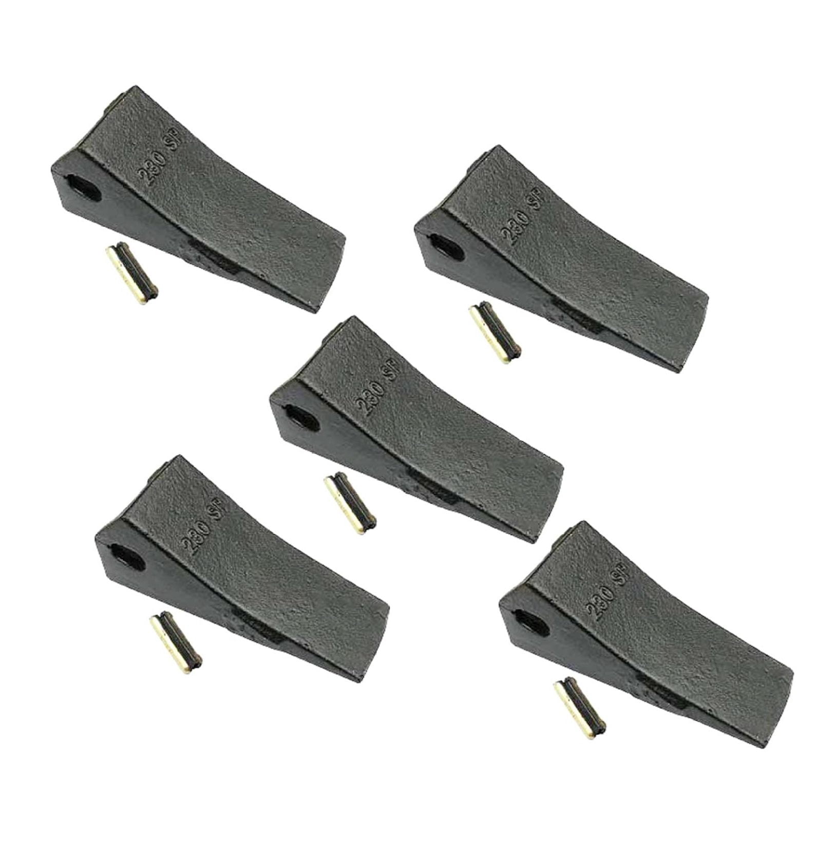 3 - Hensley Style Tiger & Twin Tiger Bucket Teeth w Roll Pins - X156TL