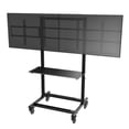 thumbnail image 2 of Cotytech Adjustable Ergonomic Mobile Dual TV Cart for 32 inch - 46 inch, 2 of 3
