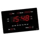 thumbnail image 1 of Relojes de escritorio silenciosos Reloj de pared digital Reloj despertador grande simple con temperatura, 1 of 4