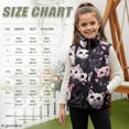 thumbnail image 6 of Psesaysky Polyester Kid Outerwear Vest with Pockets, Cute Cat Print Soft Kids Zip up Vest for Winter Fall, 6 of 9