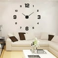 thumbnail image 4 of Frameless Wall Clock, Large Modern 3D Mirror Wall Clock Mute Diy Wall Stickers For Living Room Bedroom Home Decoration, 4 of 6