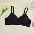 thumbnail image 2 of Teenage Girls Sports Bra with Adjustable and Removable Shoulder Strap Training Bra Pack Black, 2 of 4