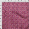 thumbnail image 4 of oneOone Polyester Spandex Magenta Fabric Kalamkari Craft Projects Decor Fabric Printed By The Yard 56 Inch Wide, 4 of 5