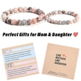 thumbnail image 3 of Mother Daughter Bracelets Mommy and Me Bracelets First Day of Kindergarten Bracelet Back to School Gifts Mom and Daughter Bracelets Matching Easter Ch, 3 of 5