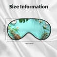 thumbnail image 5 of Naloa Tropical Pineapple Print Sleep Mask for Sleeper, Light Blocking Sleeping Eye Mask for Women Men, Eye Shade with Adjustable Strap for Travel, Nap,Meditation, 5 of 7