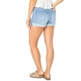 thumbnail image 3 of Celebrity Pink Juniors Basic Fray Flip Cuff Short, 3 of 5
