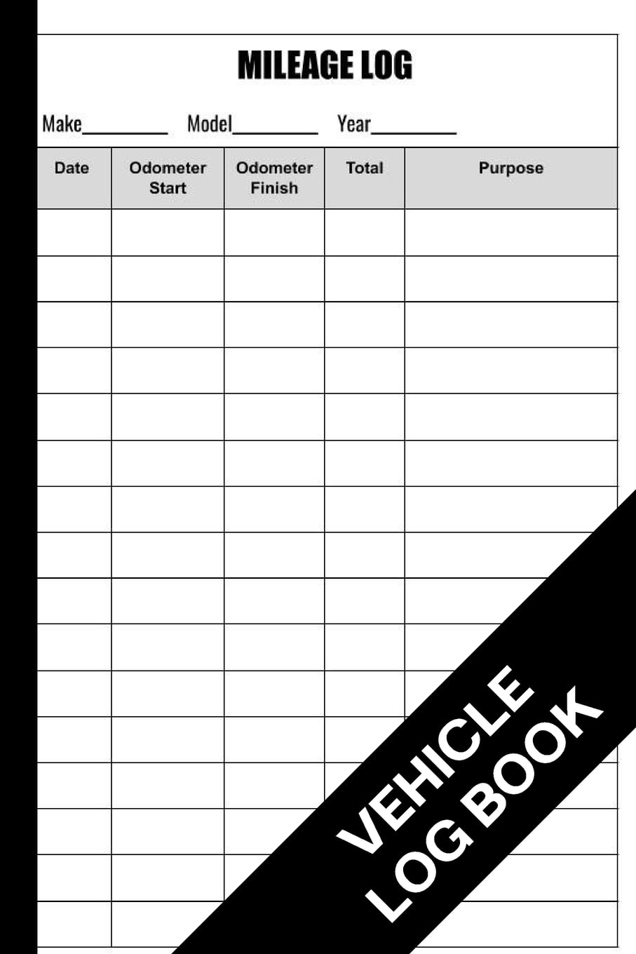 Mileage Log Book : Vehicle Log Book, Simple And Efficient, Fits the
