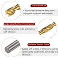 thumbnail image 4 of Uxcell 3pcs Brad Point Drill Bit 7mm(9/32") Dia Straight Round Shank Drill Metric Brad Point Spiral Twist Drill Bits for Carpenter Woodworking Plastic Rubber, Golden, 4 of 6