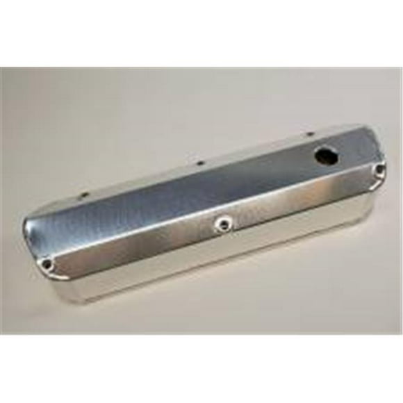 PRW Industries PQX4030210 Baffled Breather Hole Aluminum Stock Height Valve Cover for Small Block Ford