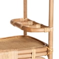 thumbnail image 6 of bali & pari Hadia Modern Bohemian Natural Brown Rattan Wine Cart, 6 of 18