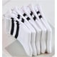 thumbnail image 3 of Deeorla - Calcetines deportivos de rayas para mujer, color café, clásico, retro, 5 pares, 3 of 3
