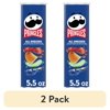 (2 pack) Pringles All Dressed Potato Crisps Chips, Lunch Snacks, 5.5 oz Canister