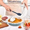 thumbnail image 5 of U-Taste 600°F High Heat Resistant 11.38in Silicone Spoon Spatula, BPA-Free Kitchen Cooking Baking Mixing One Piece Seamless Flexible Rubber Bowl Scraper for Nonstick Cookware (Midnight Blue), 5 of 9