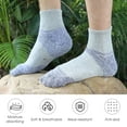 thumbnail image 3 of FlyFlise Men 3 Pairs Athletic Cotton Socks Outdoor Sports Casual Crew Socks for Hiking Trekking Walking, 3 of 8