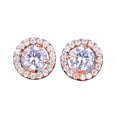 thumbnail image 2 of SPRING PARK Fashion All-match Women Round Rhinestone Inlaid Stud Earrings Birthday Gift, 2 of 7