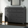 thumbnail image 4 of Storkcraft Moss 6 Drawer Double Dresser, Gray, 4 of 14