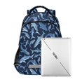 thumbnail image 7 of FORMRS Kids School Backpack Elementary Student Unisex Travel Bookbag with Reflective Stripes, Watercolor Shark Pattern, 7 of 7
